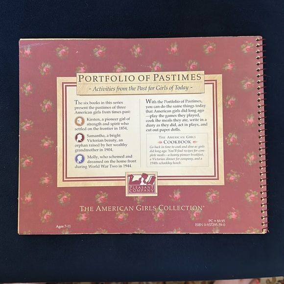 The American Girls Cookbook Kirsten Samantha Molly Portfolio of Pastimes 1st Ed - Picture 2 of 13